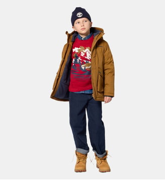 Tee-shirt manches longues - Timberland - Bleu cargo
