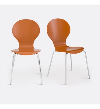 Lot de 2 chaises empilables La Redoute Interieurs