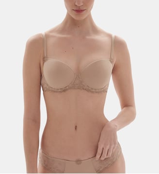 Soutien-gorge décolleté carré en spacer 3D - Peau - Simone Pérèle - Peau