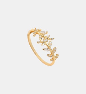 Bague plaquée or - EPI - Caroline Najman - Oxyde de zirconium blanc
