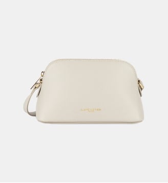 Petit sac demi lune Sierra Jia en cuir - Lancaster - Ivoire