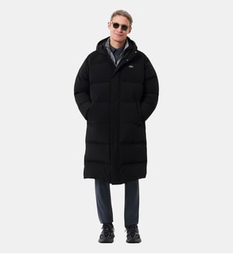 Doudoune longue duvet déperlante - Lacoste - Noir