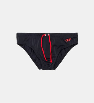 Slip de bain avec logo - Diesel Kids - Noir