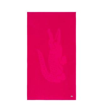 Serviette de plage  en coton - Lacoste Home - Bigarreau