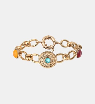 Bracelet chaîne souple   - Louise - Satellite - Rose