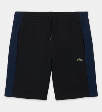 Short coton color-block regular fit - Lacoste - Noir et bleu marine