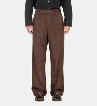 Pantalon chino en laine stretch légère - Diesel - Marron