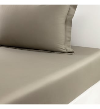 Drap housse en satin Yves Delorme