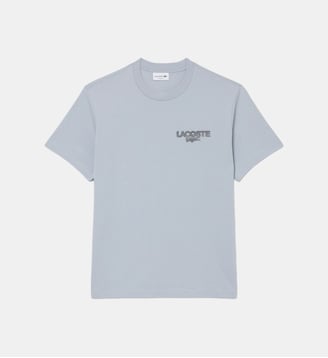 T-shirt jersey imprimé tennis graphique - Lacoste - Gris