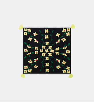 Foulard à pompons avec broderies JODDY - Wild - Noir