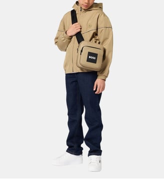 Coupe vent à capuche - BOSS Kidswear - Dark taupe