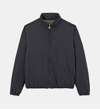 Blouson Daytona doublure contrastante - Serge Blanco - Bleu foncé