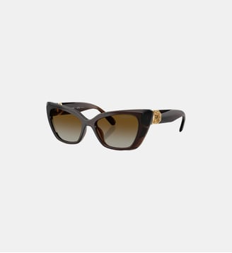 Lunettes de soleil Œil de chat SK6047 - Swarovski - Transparent marron