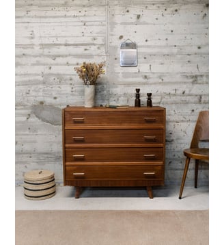 Commode vintage en bois Olga N°460- Produit chiné - Debongout - Bois foncé