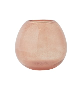 Vase en verre à fond rond - OYOY - Rouge