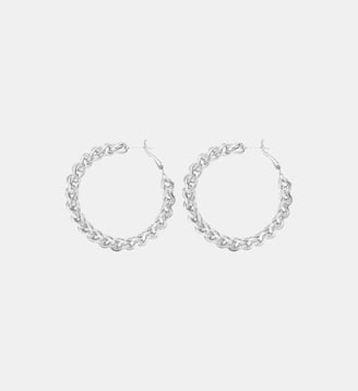 Boucles d'oreilles créoles   - Tess - Satellite - Argenté