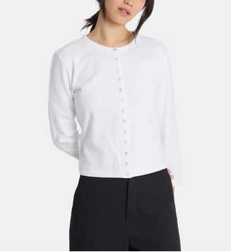 cardigan pression Le Petit - Agnès b. - Blanc