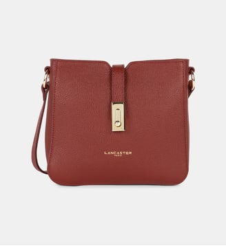 Sac trotteur Milano cuir foulonné - Lancaster - Rouge carmin