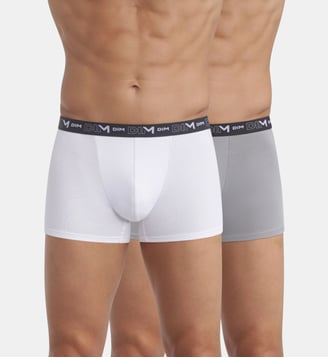 Lot de 2 Boxers coton Coton Stretch - Dim - Gris