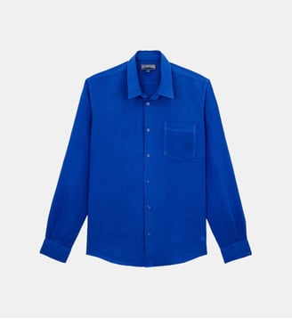 Chemise en Lin unie - Vilebrequin - Jaune
