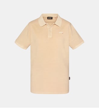 Polo effet délavé - Schott - Beige clair