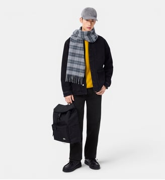 Casquette laine brodée - Lacoste - Gris