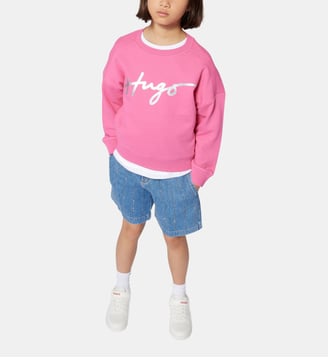 Sweat-shirt en molleton - Hugo Kids - Fuchsia