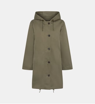 Parka à capuche en coton - JANAYA - Gerard Darel - Vert kaki
