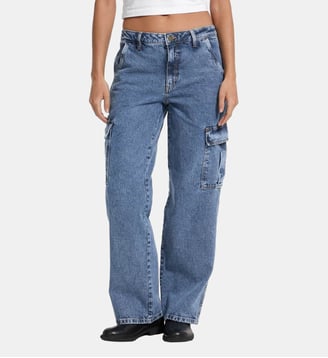 Pantalon cargo ample taille haute  Guess Jeans