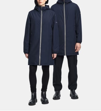 Parka imperméable à capuche UNISEX - Aigle - Bleu foncé