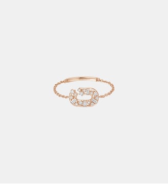 Broken chain bague chaîne - Djula - Or rose