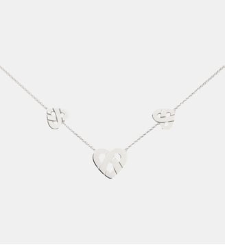 Collier Cœur Entrelacé - Poiray - Or blanc