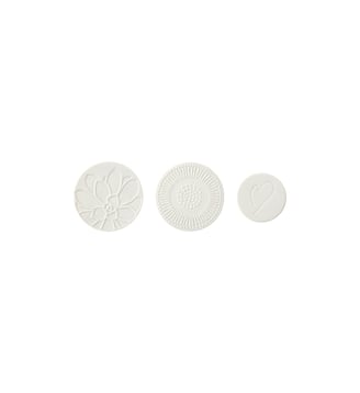 Ensemble de 3 aimants - Villeroy & Boch - Blanc