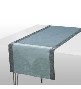Chemin de table Symphonie Baroque Fumee Symphonie baroque - Le Jacquard Francais - Fumée