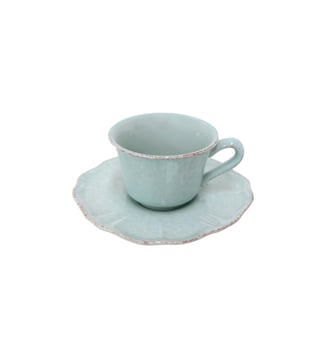 Tasse à Thé et Soucoupe Impressions - Costa Nova - Robin's egg blue