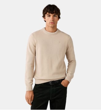 Pull En Laine D'agneau À Col Rond Hackett London