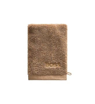 Gant de toilette  en coton - Boss Home - Marron