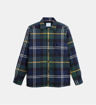 Veste worker Wael carreaux - Serge Blanco - Vert