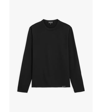 pull Park en laine mérinos-Noir-T0-Noir-T0 - Agnès b. - Noir
