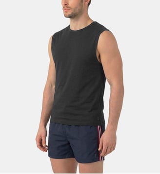 T-shirt Eyelet Edition sans manches - Ron Dorff - Noir