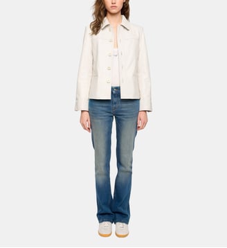 Blouson Liamys Cuir - Zadig&Voltaire - Blanc judo