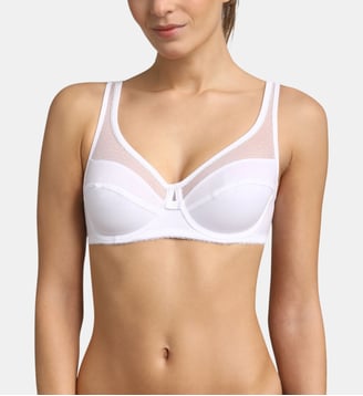 Soutien-gorge Avec Armatures Coton Bio Non Paddé Generous - Dim - Blanc lilas