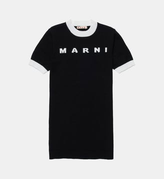 Robe t-shirt avec logo - Marni - Noir