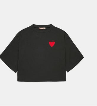 T-shirt avec cœur imprimé Marni