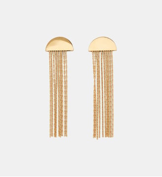 Longues boucles d'oreilles chaines - Acier inoxydable - Balaboosté - Doré
