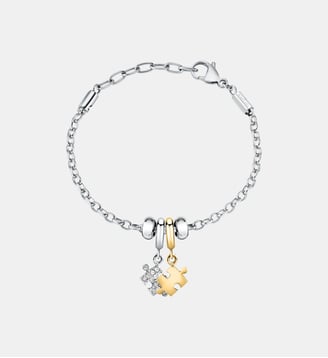 Bracelet en acier,cristaux, DROPS - Morellato - Argent et doré