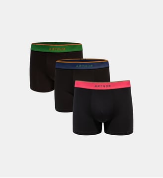 Pack 3 boxers Les Unis - Arthur - Marine