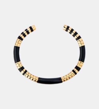 Jonc Positano noir serpent Aurélie Bidermann