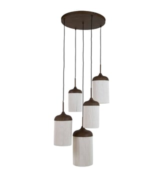 Suspension Dania - Marron foncé - 50x50x32cm - Light & Living - Brun foncé