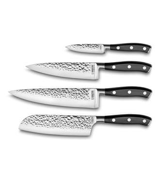 Set de couteaux de cuisine,Couteaux - Sabatier Trompette - Noir